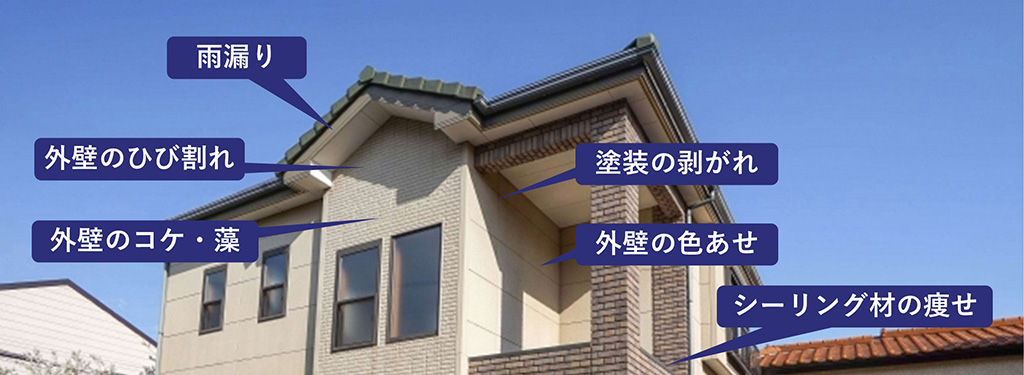 お住まいの外壁にこんな症状はありませんか?